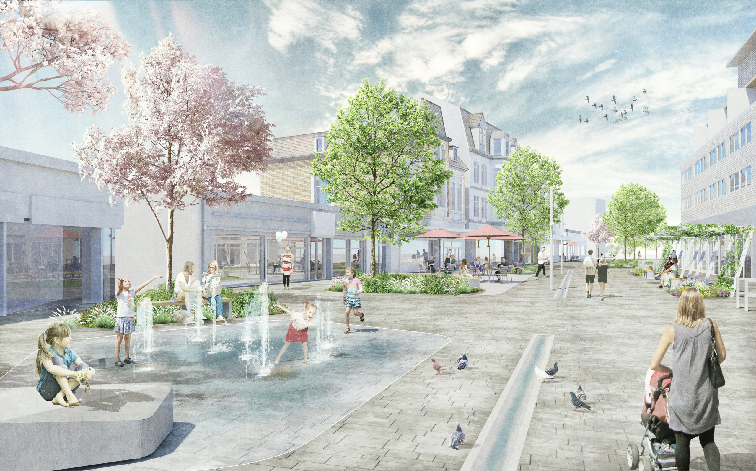 Gevelsberg Fußgängerzone und Stadtgarten ISR Innovative Stadt und